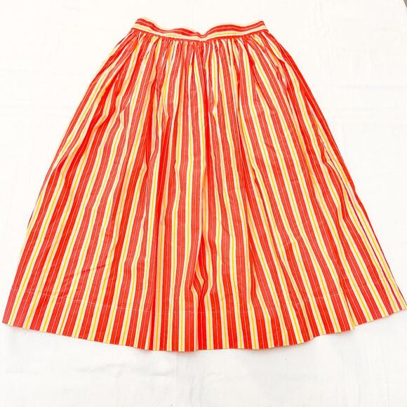 Molo Brittany 4192 Coral Sunshine Stripe Midi Skirt Size 148/152 Size Medium - Picture 4 of 5